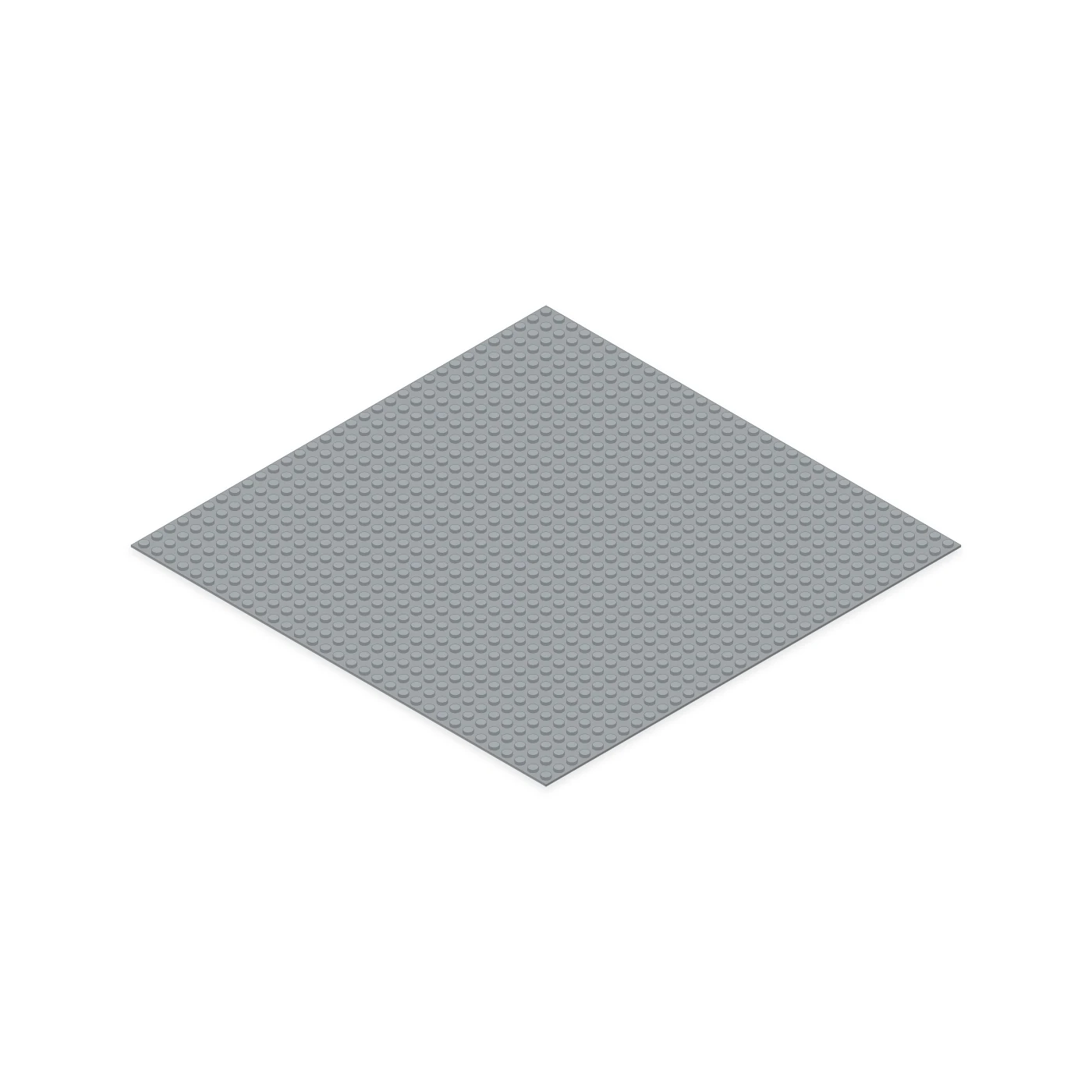 Hellgraue Grundplatte mit 32 × 32 Noppen